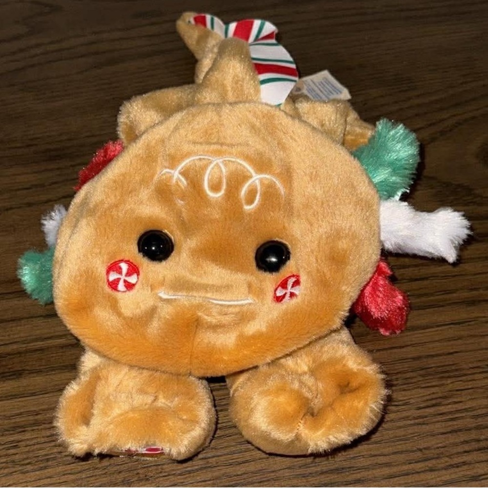 Build-A-Bear Gingerbread Axolotl UNSTUFFED Plush Holiday Limited Edition 14" - Picture 2 of 5